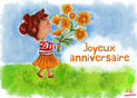 Fête en fleurs pour un joyeux anniversaire